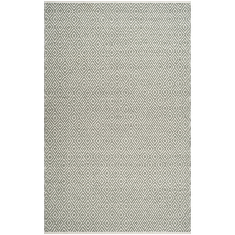 Bryent Flat Weave Cotton Geometric Rug, Rectangle 2'6" x 4'