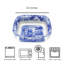 Spode Blue Italian Square Dish 10"X3"