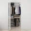 Porte pliante en composite blanc miroir avec trousse de quincaillerie et poignée de porte-110850963