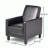 Linen Manual Push Back Recliner Chair-303490804