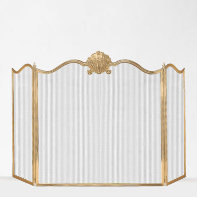NATALIA Brass Fire Screen