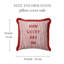 Ensemble de 2 housses de coussin à rayures rouges et blanches à franges | Housse de coussin Modern