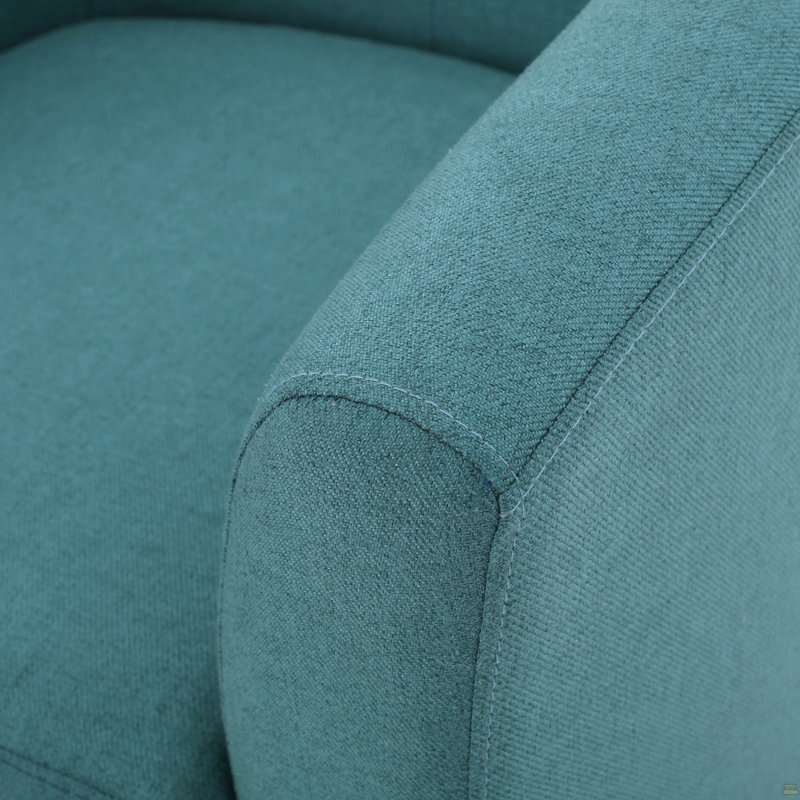 Chaise d'appoint, fauteuil simple rembourré pour l'intérieur, Sarcelle
