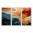 Biomorphism Organic Forms V - 3 Piece Wrapped Canvas Print-101532576-98146511
