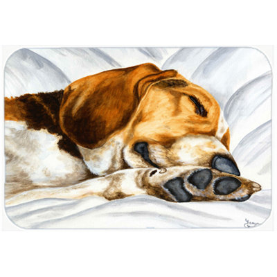 Caroline's Treasures Beagle Bliss Glass Cutting Board