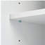 Armoire de rangement haute et large avec portes pour salle de bain / bureau, trois tiroirs, blanc (ancien SKU: N725P331357K / WF299285AAK)