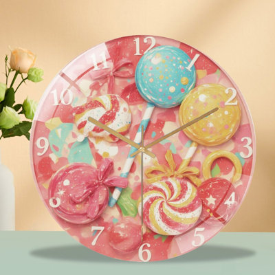 Horloge murale en verre 12 po