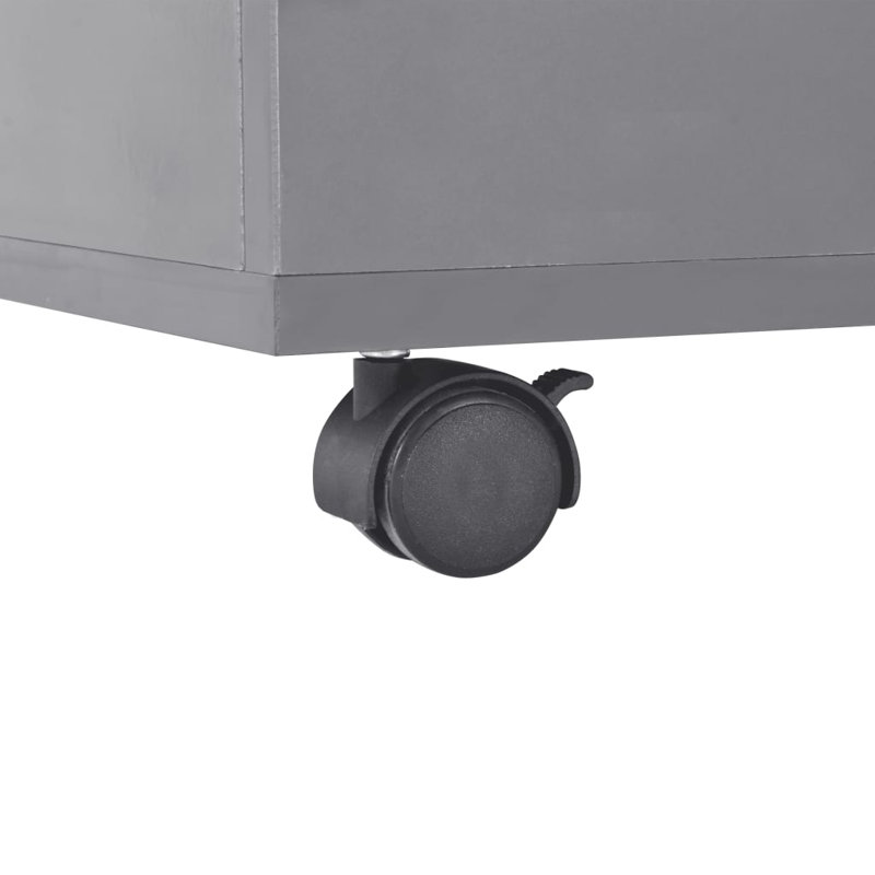 Aglaia Block Coffee Table with Storage, Grey