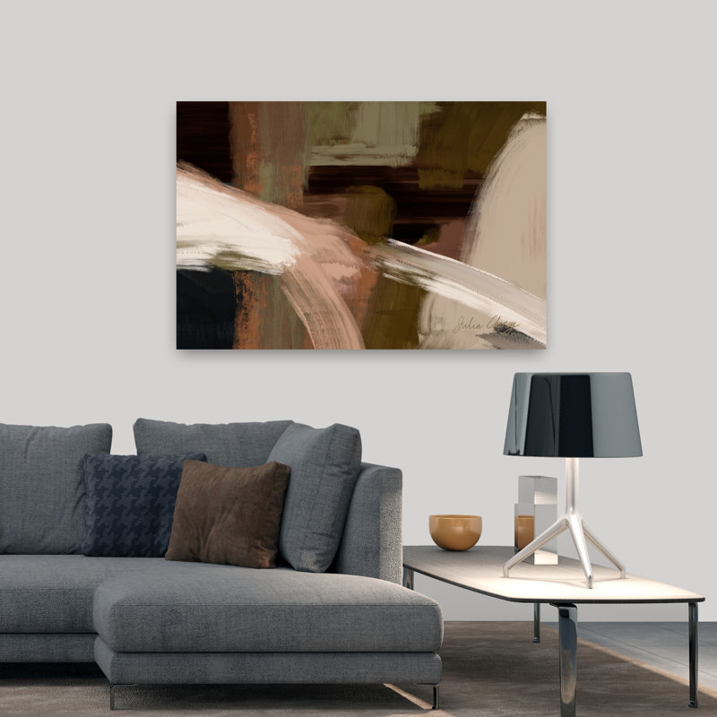 Rouille, art mural moderne abstrait 2 abstrait noir, H 48 po x l 32 po