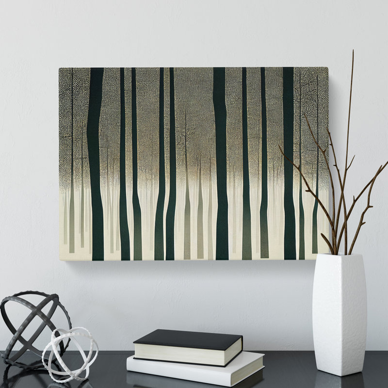 Expressive Abstract Forest - Wrapped Canvas, 50cm H x 76cm W x 3cm D