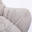 Chaise berçante rembourrée Banita Teddy avec pieds en bois massif, haut dossier-404166371