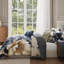 Ensemble d'édredon réversible 100% satin de coton 5 pièces Bebejan English Manor-109269668