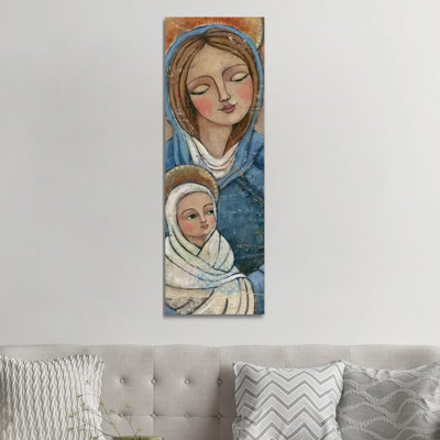 Mary Jesus by Teresa Kogut - Panoramic Painting on Canvas