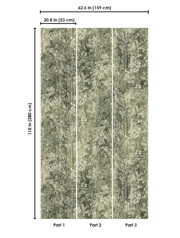 Linette Floral Wall Mural