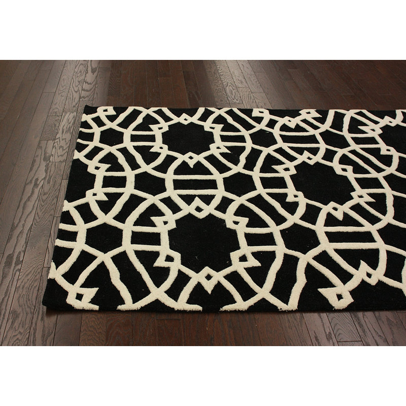 Tapis noir Marbella, 7 pi 7,2 po x 9 pi 6 po