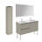 Ambra 47.5'' Double Bathroom Vanity with Ceramic Top with Mirror-66289697