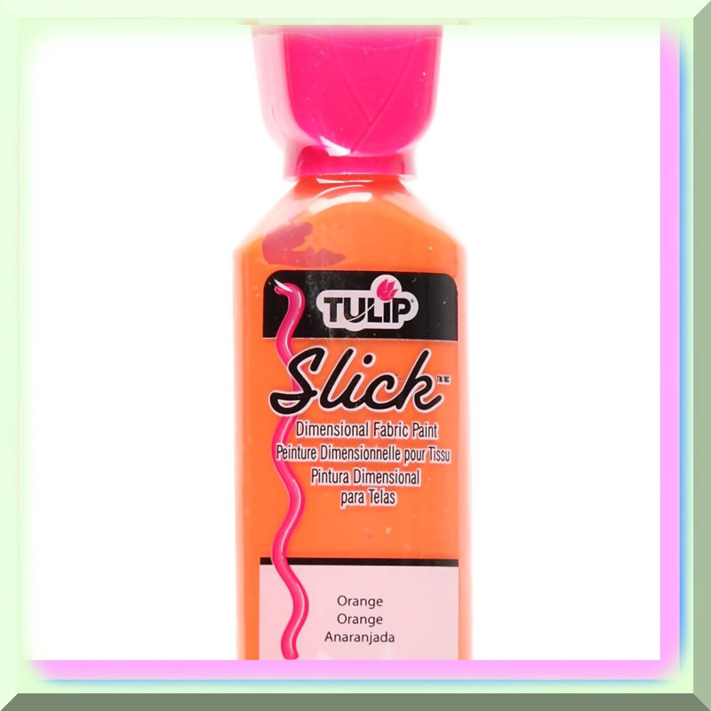 Vibrant Orange Dimensional Fabric Paint 1-1/4 oz