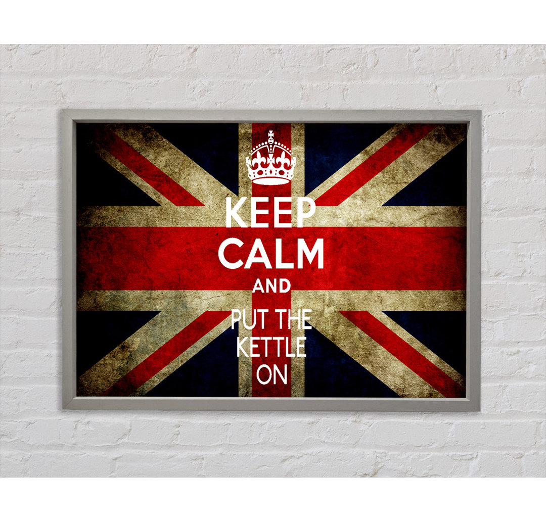 Englische Flagge Keep Calm - Druck