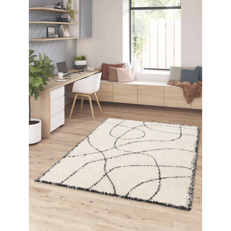Nong Abstract Shag Area Rug, Rectangle 200 x 290cm