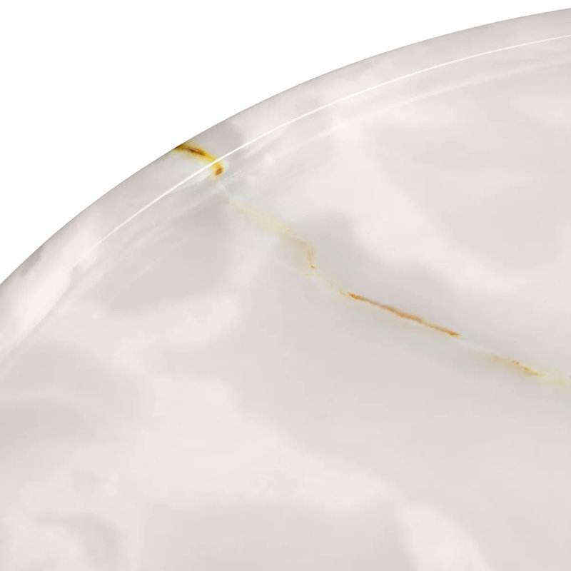 Met X Eichholtz Onyx Tray, 0.79" H x 14.17" W x 14.17" D