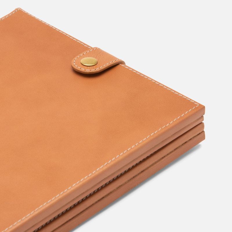 Muir, Tobacco, Double Frame, 5"X7", Full Grain Leather, Aged Camel