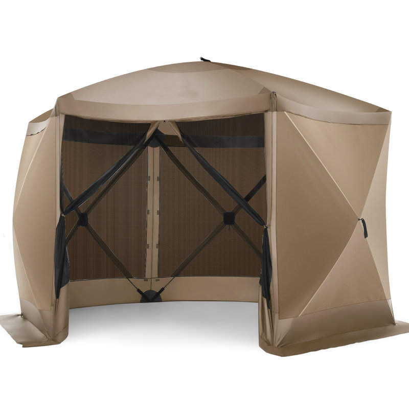 12x12FT Pop Up Gazebo Screen Tent , Khaki