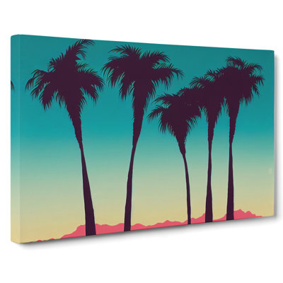 Ethereal Palm Trees - Wrapped Canvas