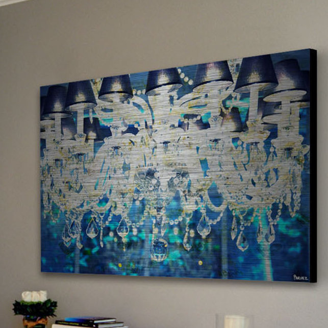 Bleu royal - reproduction sur toile tendue, H 8 po x l 12 po x P 1,5 po