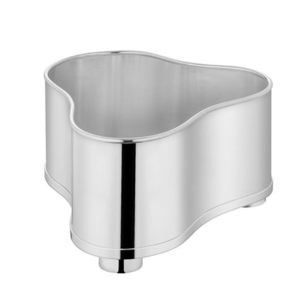 Metal Table Vase, 5.00" H x 9.00" W x 9.00" D