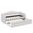 Twin XL Size Cushioned Daybed With Trundle And LED Light, Trundle Adjustable To Horizontal Or Vertical Position-2119569188