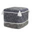 Repose-pieds bleu en polyester 16 po