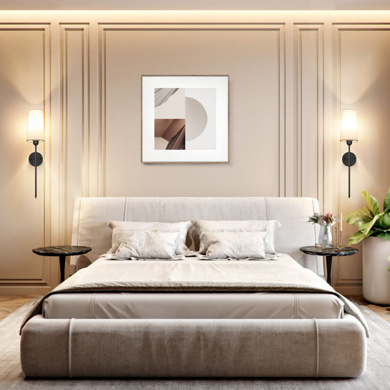 Ensemble de 2 appliques murales rechargeables à piles avec télécommande, à intensité variable et sans fil à intensité variable de 13 000 mah, 3 lampes murales à température de couleur pour le salon