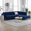 Canapé et chaise longue en velours Addilynn-1486649938-1486649937