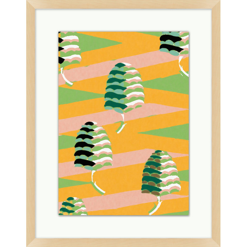 Retro Lithograph Collection 8 - Peinture encadrée sur papier