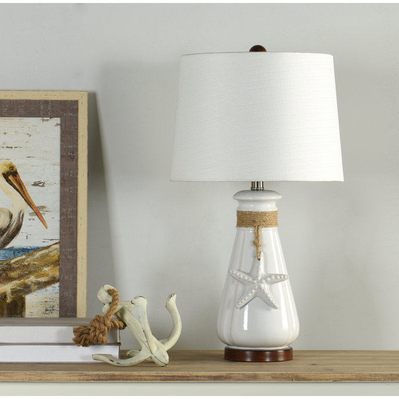 Lampe de table 26 po Cuadra, Blanc