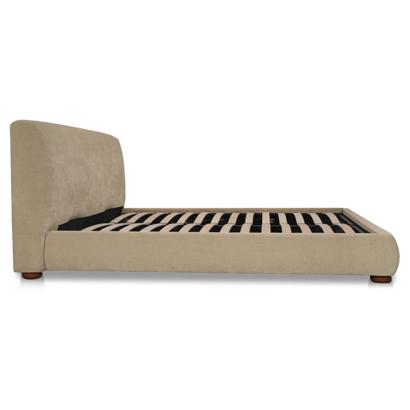Beau King Storage Bed Speckled Light Grey, Gray, King