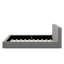 Grand lit plateforme tapissier avec tissu en velours-1969558587
