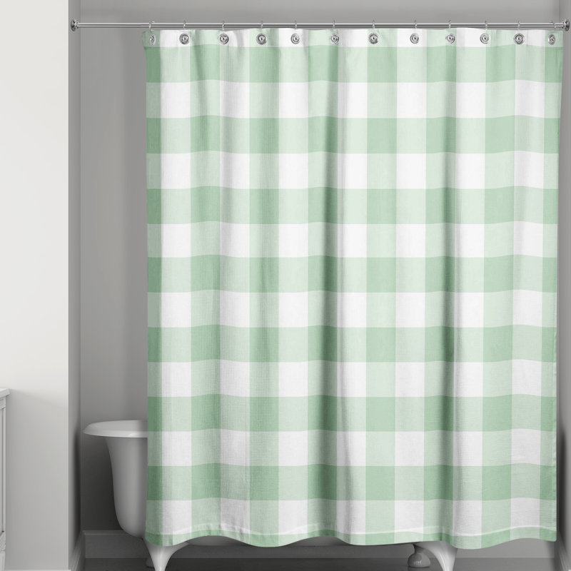 Rideau de douche simple Hank, Menthe