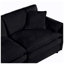 Ensemble de 2 chaises d'appoint en chenille l 41,73 po x P 33,86 po x H 33,46 po Skymall-129382124-129382125