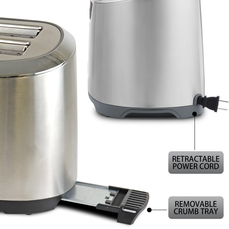  4 Slice Digital Toaster Stainless Steel: Home & Kitchen