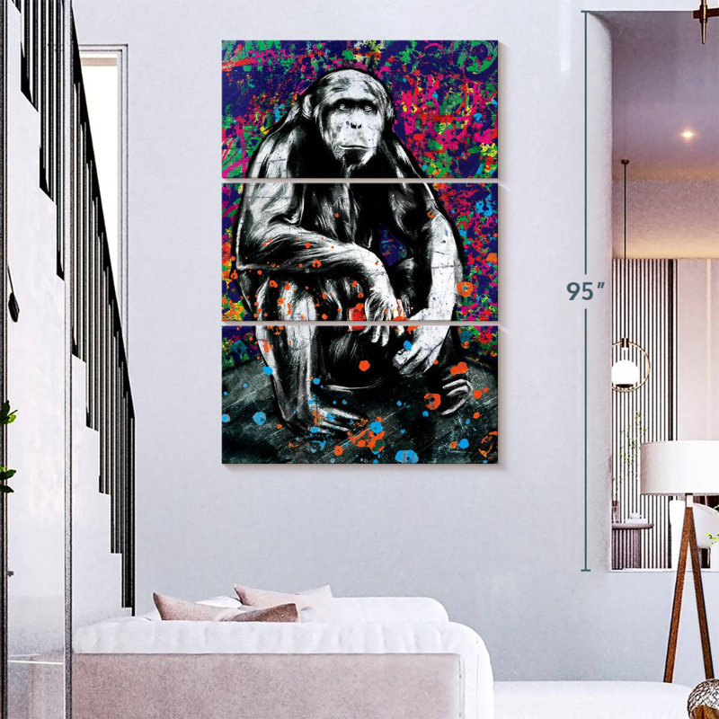 Hip Monkey, 74" H x 48" W