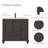 36" Single Sink Bathroom Vanity Base Only, Painted Surface, Soft-Close Doors-116272442