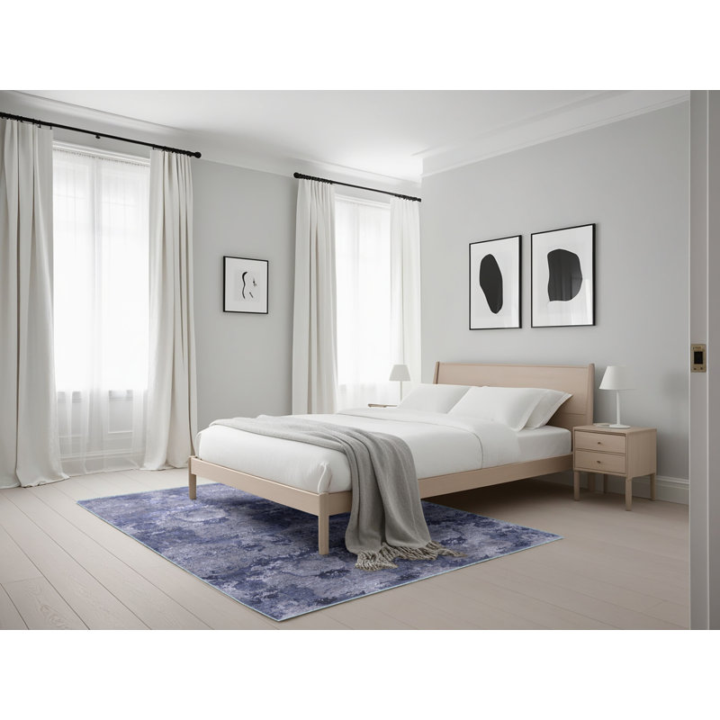 Tapis oriental noir et gris, Rectangle 5 pi x 7 pi