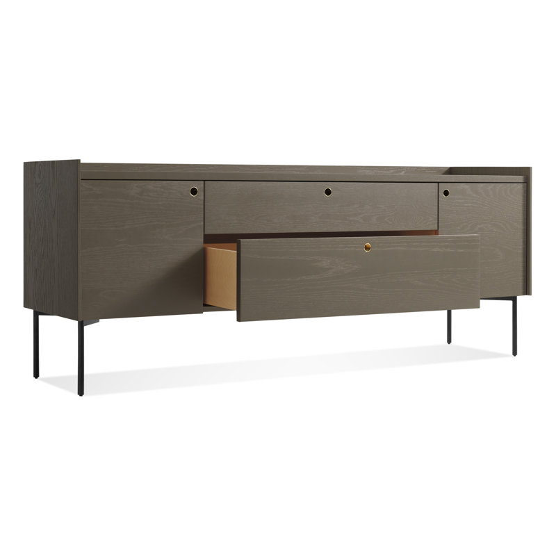 Peek 70'' W Solid Wood Sideboard, Dark Olive