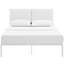 Lit en vinyle blanc Modway Della-19612780
