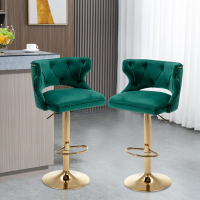 Jarden Swivel Adjustable Height Bar Stool -  Rosdorf Park, AD8ED1E67CC542B0AD726C0E8151BEFC