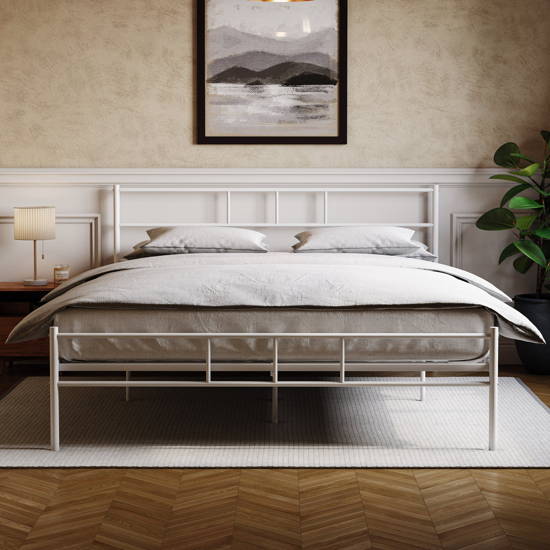 Dorset Metal Bed With Metal Slats & Centre Support Legs