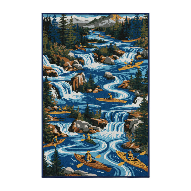 Tapis lavable kayak pour sports, Rectangulaire 2 pi x 3 pi