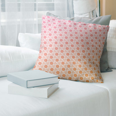 Housse de coussin Rainbow Hexagons and Triangles