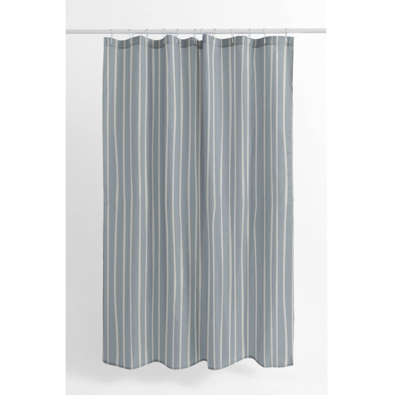 Spinal Column Ultra-Thin Lightweight Shower Curtain, Blue/Slate Blue